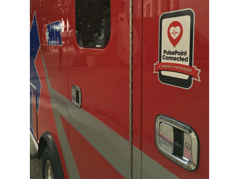 PulsePoint Connected Apparatus Decal.